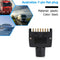 Black 7 Pin Flat AU Trailer Male Plug Socket Connector Adapter for RV Truck