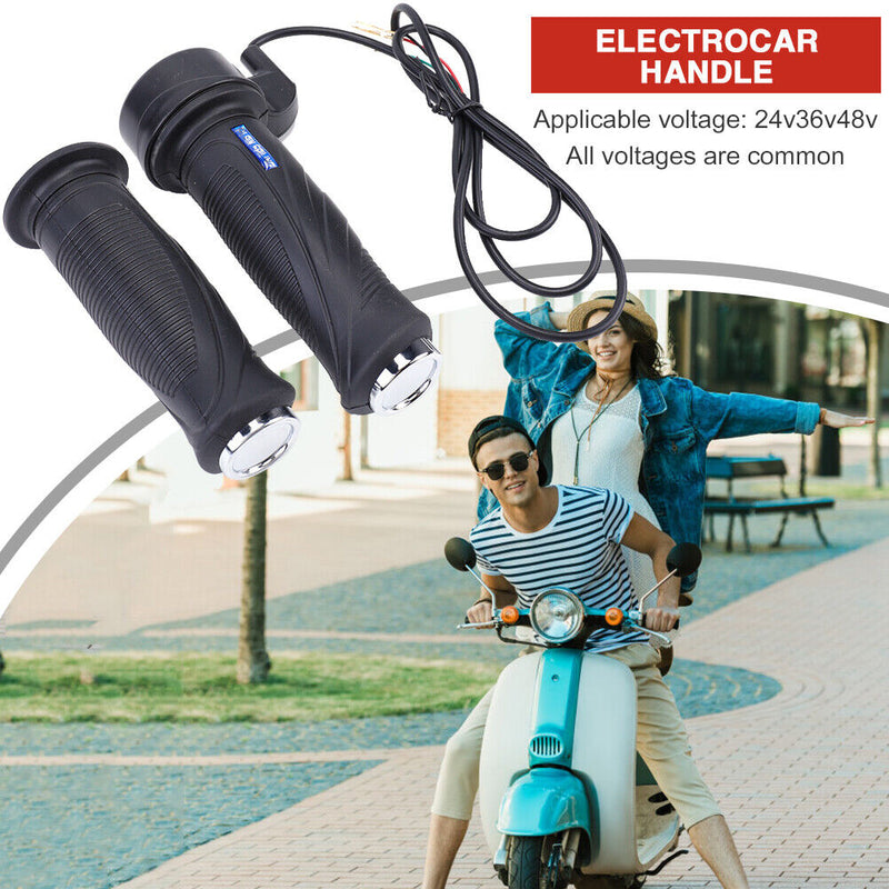 Twist Throttle Grip Electric Bicycle Scooter E-bike Speed Control Handlebar Sets