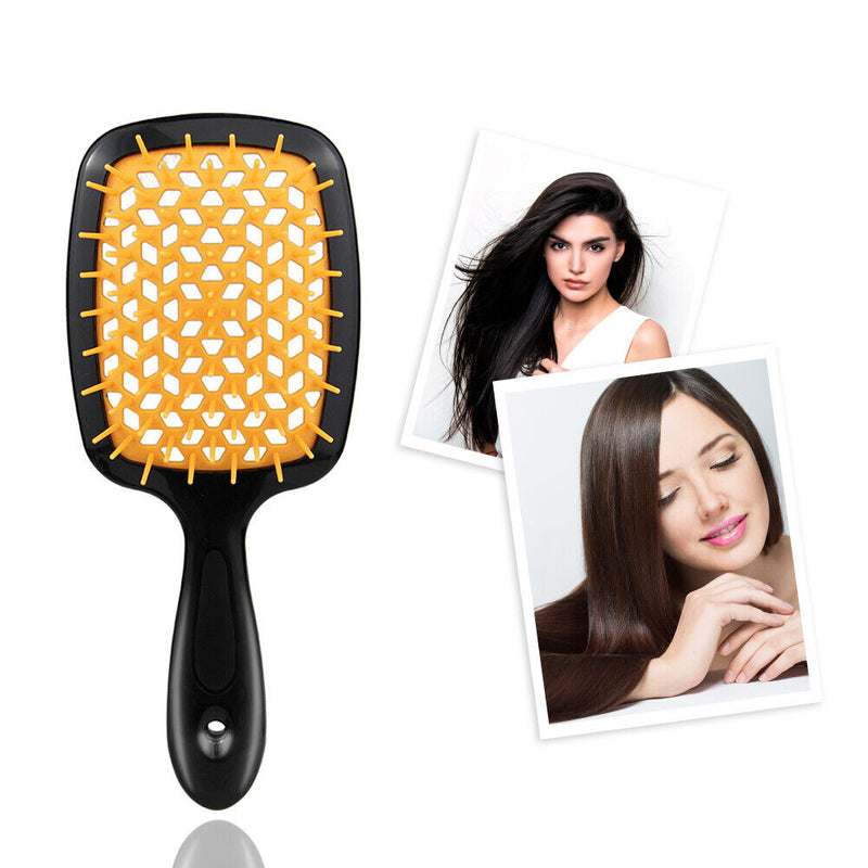 Hairdressing Straight Curly Hair Styling Brush Hollowed Out Airbag Massage Co