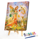 Girl Frameless Picture Oil Paint By Numbers Hand Painted Picture for Living Room