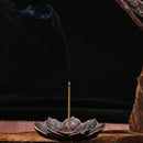 Sandalwood Stick Burner Censer Buddhism Bronze Lotus Incense Line Holder Deco