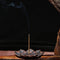 Sandalwood Stick Burner Censer Buddhism Bronze Lotus Incense Line Holder Deco