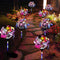 2pcs LED Luminous Butterfly Ball Solar Light Outdoor Garden Lawn Stakes Lamps