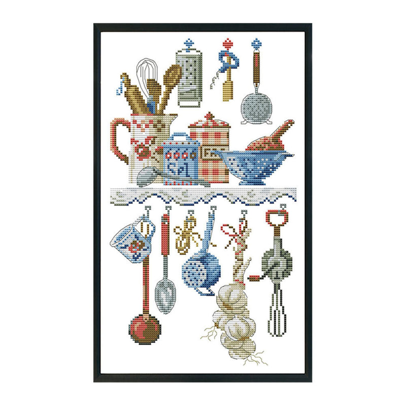 Kitchenware Cross Stitch Embroidery 14CT Cotton Thread Needlework (C472)