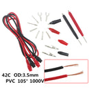 16pcs/Set Multifunction Multimeter Alligator Probe Silicone Test Guide Kit Alli