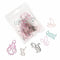 Stationery Metal Clamp Boxed shape Folder Memo Clamp Color Paper Clip