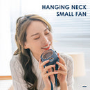 #A Leafless Hanging Neck Fan USB Type-C Rechargeable Neckband Fan for Outdoor