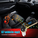 G7 Car Bluetooth FM Transmitter for Car FM Radio Adapter Hands Free MP3 Player