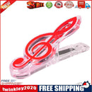Plastic Musical Note Letter Paper Clip Piano Sheet Spring Holders (Red)