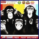 Painting By Numbers DIY Gorilla Animal Wall Picture Hand Painted Handwork Craft
