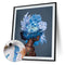 DIY Paint By Number Kit Frameless Girl with Flowers Handpainted Canvas Art Decor