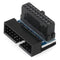 USB 3.0 20 Pin Male to Female Extension Adapter 90 Degree Angled for Motherboard