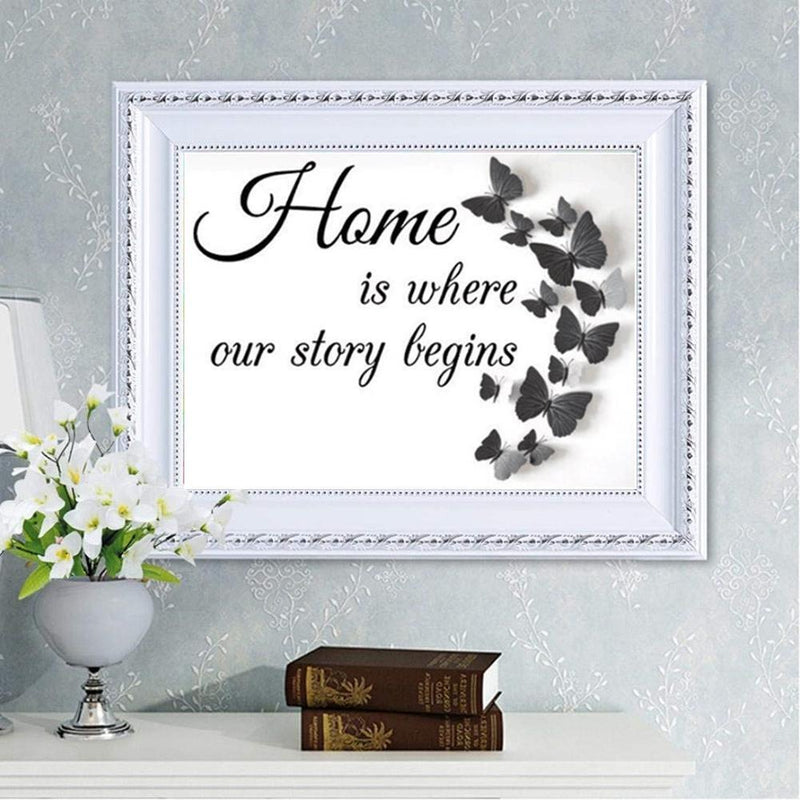 5D DIY Full Drill Diamond Painting Butterfly Cross Stitch Embroidery Crafts