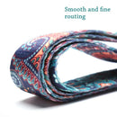 Adjustable Pilates Colored Printed D-Ring Belts Fitness Exercise Yoga Strap