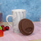 Wheel Shape Silicone Cup Lids Heat-resistant Dust-proof Bowl Cover (Coffee)