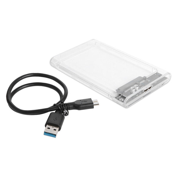 2.5" HDD SSD Case Enclosure Laptop PC SATA III to USB 3.0 Hard Drive Disk Box