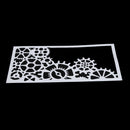 Gear Pattern Cake Stencil Fondant Baking Mold Template Decorating Tool
