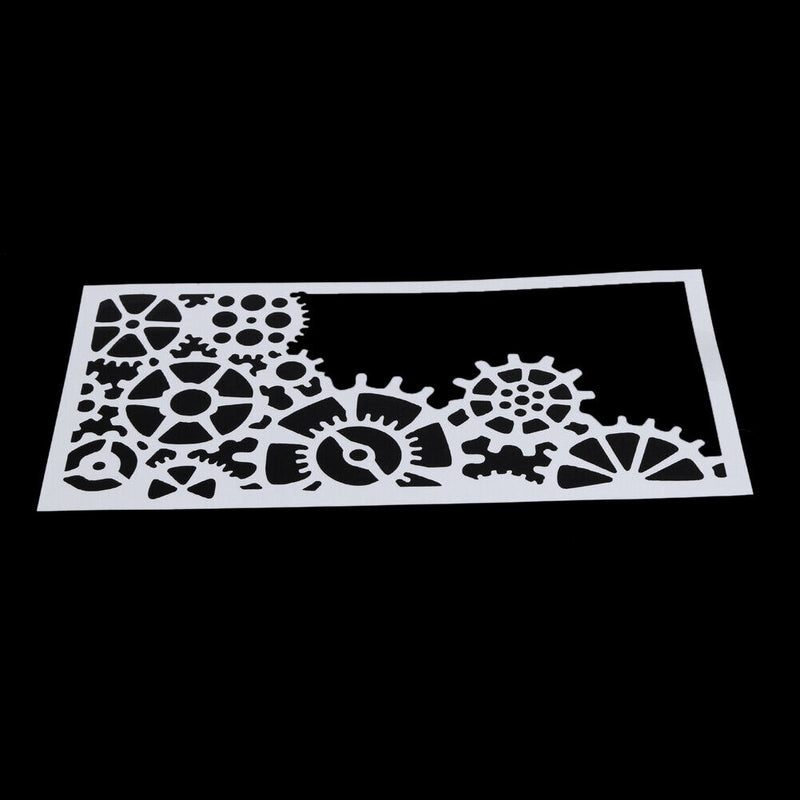 Gear Pattern Cake Stencil Fondant Baking Mold Template Decorating Tool
