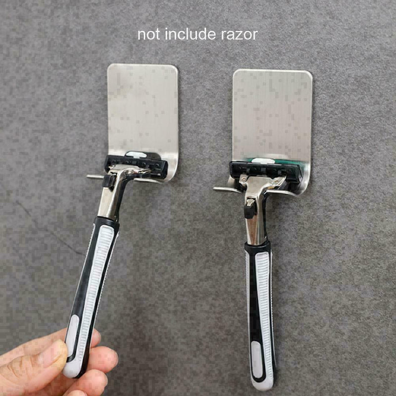 Shaver Shelf Steel Razor Holder Bathroom Razor Rack U4F4 X2H2 Hook O2R2 T4N4