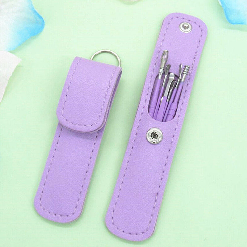 6pcs Ear Wax Pickers Kit Health Care Curette Earpick Cleaning Ear Cleanser Sp