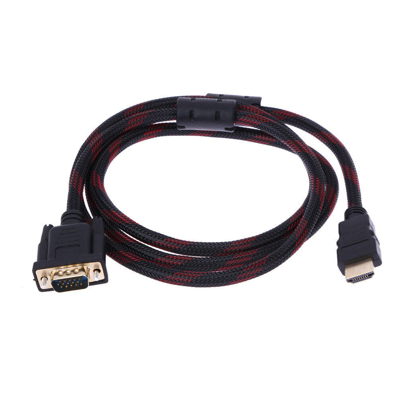 1.5M Full HD 1080p HDMI Male, VGA HD-15 Male Adapter Converter Cable for