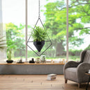 Hanging Flower Pot Hanger Chain Iron Planter Basket Holder Home Decor (A) Newly