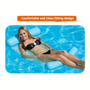 Water Hammock Inflatable Floating Swimming Pool Lounge Chair (Light Blue) Newly