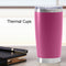 Thermal Car Cup Stainless Coffee Vacuum Insulated Water Bottle (Dark Pink) Newly
