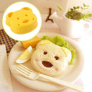 DIY Little Sandwich Maker Bear Shape Bread Plastic Mould Cake Cutter Mold