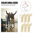 10x Fishing Hook Anti-tangle Sleeves Bent Line Aligner Carp Fishing Tackle Newly