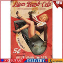 Missile Girl Retro Metal Plate Tin Sign for Bar Pub Club Cafe Wall Art Deco