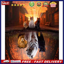 Full Embroidery DIY Canvas Stamped 11CT Cross Stitch Three Cats Kit Art Orn