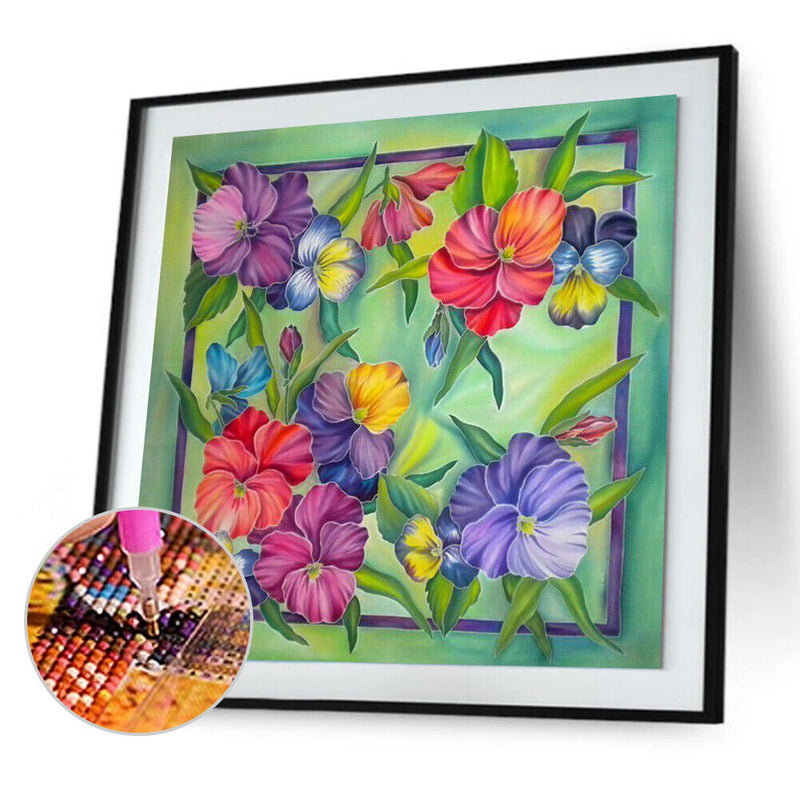 30x30cm 5D DIY Full Round Drill Diamond Painting Flower Plant for Home Decor
