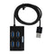4-Port Mini USB 3.0 HUB Splitter Adapter External Converter for Laptop Desktop