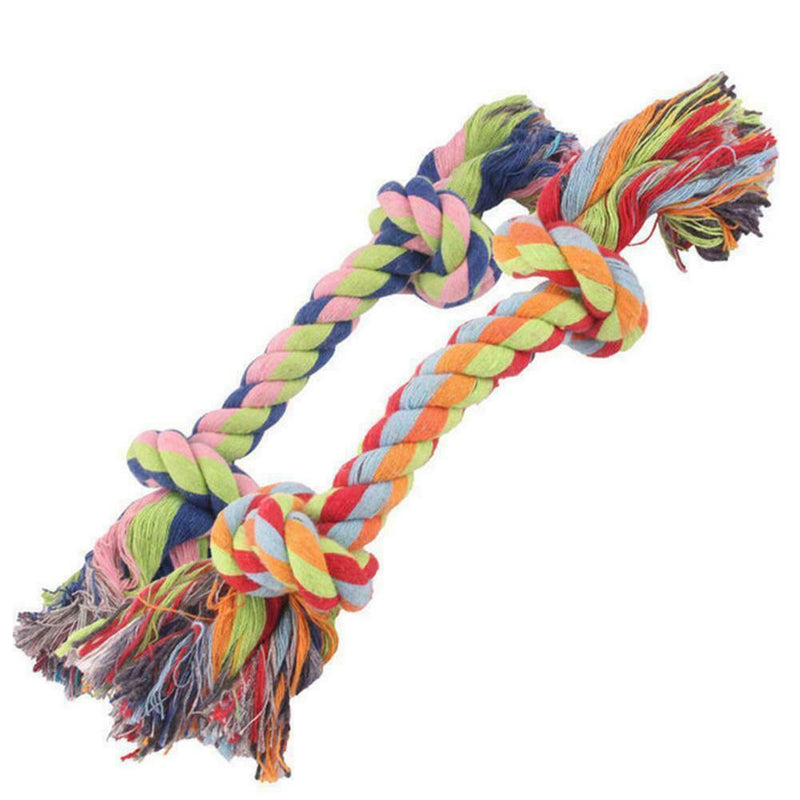 Small Dog Rope Chew Toys Kit Tough Strong Knot Pet Toys Cotton Puppy N2U0