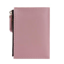 Flowers Embroid Women Short Wallets PU Leather Coin Card Holder Clutch/Pink