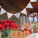 12 Flags Bunting Banners Triangular Flags Pennant Wedding Party Home Decora