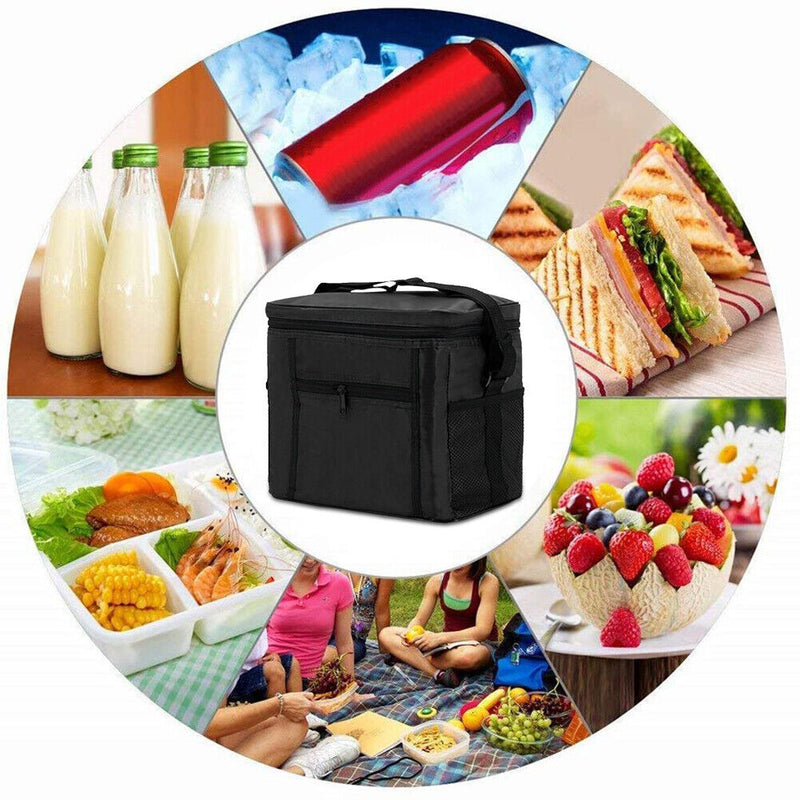 Waterproof Lunch Bag Portable Outdoor Camping Picnic Insulated Cooler Bento Case