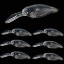 10pcs Unpainted Fishing Lure Body 8.8cm/7.12g Transparent SALE Lure Blank G3G8