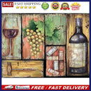 5D DIY Full Round Drill Diamond Painting Wine Glass Embroidery Needlework Dec