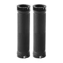 1 Pair MTB Bike Handlebar Anti-Skid Grips Rubber Bicycle Accessory (Black) Newly