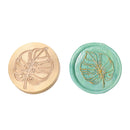 Plants Flower Wax Sealing Stamp Head Round Copper Stamps w/o Handle (ZR036)