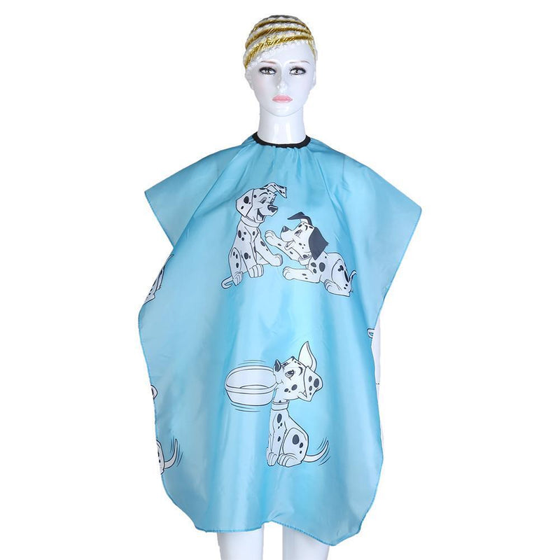 Cartoon Dog Kid Dressing Cape Salon Cover Hairdresser Hair Cut Cloth(Blue)