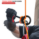 Rock Climbing Descender 9-ring Downhill Rappelling Gear Belay Device Equipmen