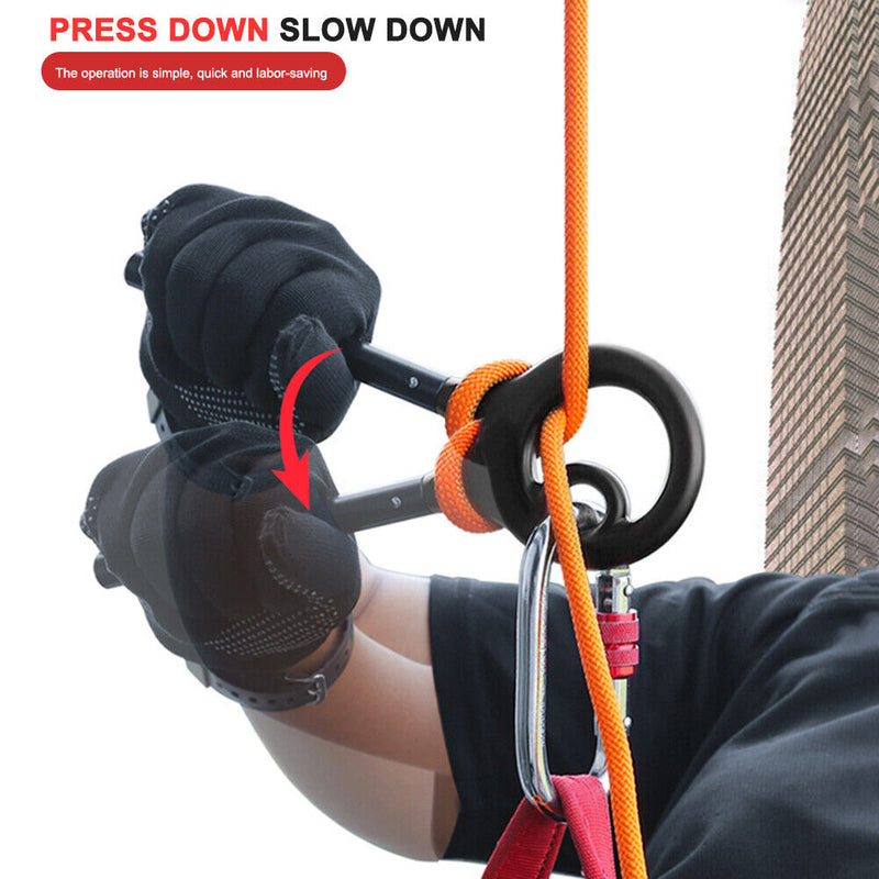 Rock Climbing Descender 9-ring Downhill Rappelling Gear Belay Device Equipmen