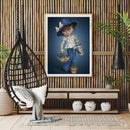 DIY Diamond Painting Kits Cartoon Girl Full Round Drill Wall Picture Decorati