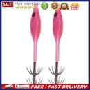 2x Wood Shrimp Fishing Squid Jigs Lure Cuttlefish Explosion Hook Fishing Tackle