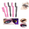Women's Fashion Beauty Steel Needles Lash Comb Eyelash Separator Metal Brush