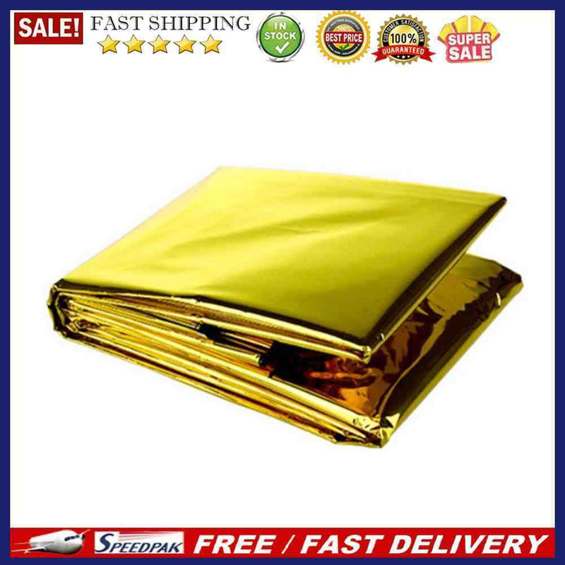 Outdoor Waterproof Emergency Blanket Thermal First Aid Rescue Survival Gear