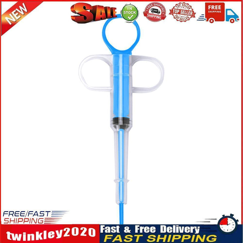 Dog Cat Piller Medicine Dispenser Pills Injection Needle Pet Feeder(Blue) Newly